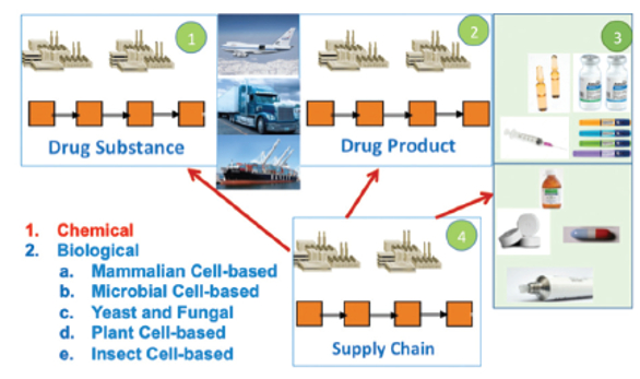 Batch process manufacturing from seed to unit dose