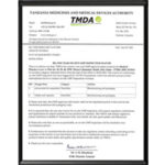 TMDA Tanzania Certificate